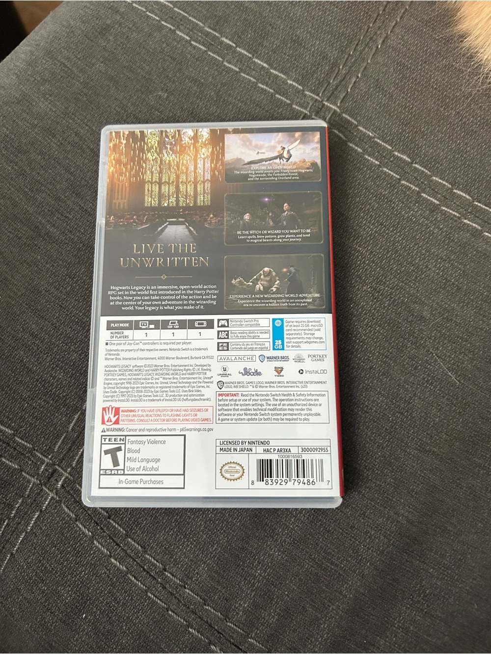 Nintendo switch Hogwarts Legacy Game - Picture 2 of 3